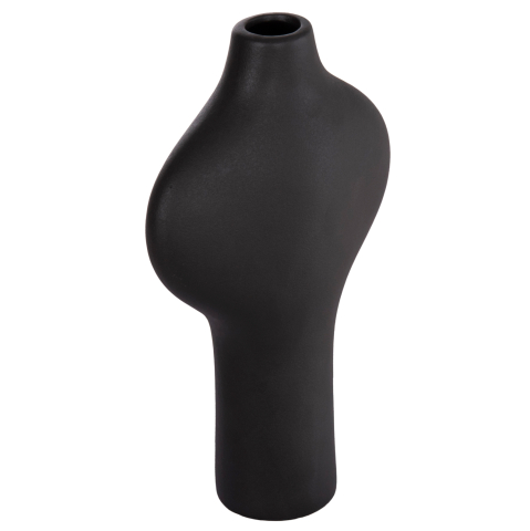 Decoratiuni pentru masa - CERAMIC TABLE DECOR SERIES ARKEN HM4621.02 MATTE BLACK 18x8x32Hcm.
