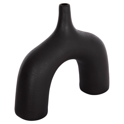 Decoratiuni pentru masa - CERAMIC TABLE DECOR SERIES ISIL HM4601.02 MATTE BLACK 35x10x32.5Hcm.