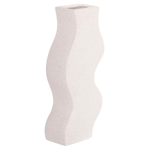 Decoratiuni pentru masa - CERAMIC TABLE DECOR SERIES "SEBOR" HM4589.01 OFF WHITE WITH CRYSTALLISATION 14x6.5x30Hcm.