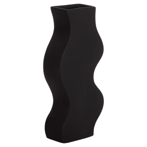 Decoratiuni pentru masa - CERAMIC TABLE DECOR SERIES "SEBOR" HM4589.02 MATTE BLACK 14x6.5x30Hcm.