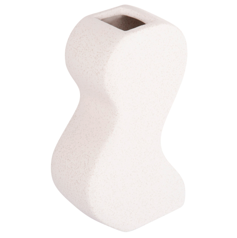 Decoratiuni pentru masa - CERAMIC TABLE DECOR SERIES "SEBOR" HM4590.01 OFF WHITE WITH CRYSTALLISATION 13x6x22Hcm.