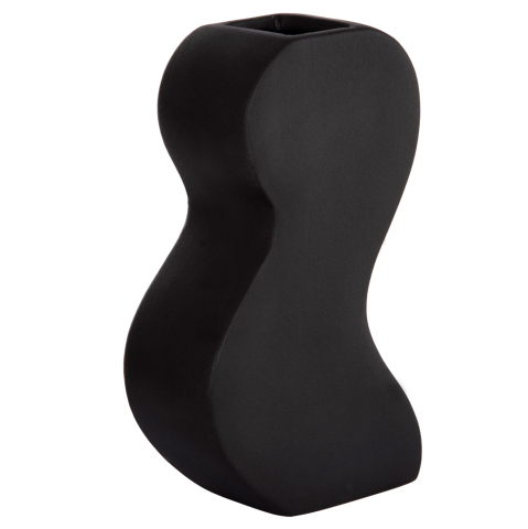 Decoratiuni pentru masa - CERAMIC TABLE DECOR SERIES "SEBOR" HM4590.02 BLACK MATTE 13x6x22Hcm.