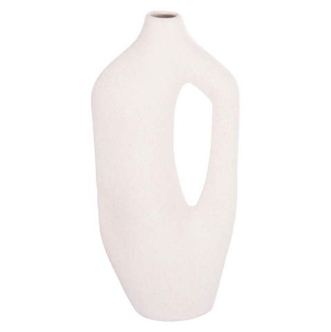 Decoratiuni pentru masa - CERAMIC TABLE DECOR SERIES SEBOR HM4625 OFF WHITE WITH CRYSTALLISATION 20x9x46Hcm.