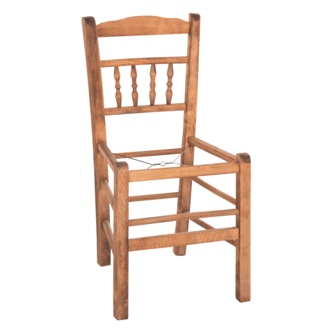 Scaune - CHAIR CHOSEN HM8466.01 BEECH WOOD IMPREGNATED IN WALNUT COLOR 40.5x40.5x87Hcm.FRAME ONLY