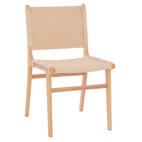 Interior - CHAIR HM9330.01 IGNACIO RUBBERWOOD KNITTED NATURAL ROPE 50X60X87H