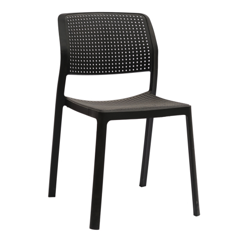 Scaune - Fotolii - CHAIR OUTDOOR COMFEE HM6101.02 POLYPROPYLENE IN BLACK 41x57x82H cm