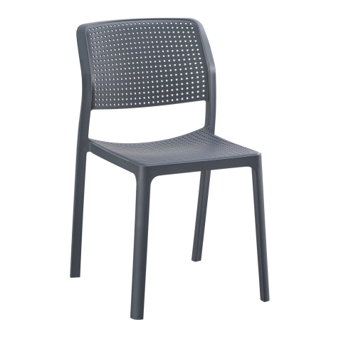 Scaune - Fotolii - CHAIR OUTDOOR COMFEE HM6101.03 POLYPROPYLENE IN GREY 41x57x82H cm.
