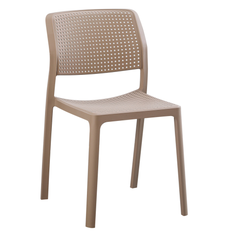 Scaune - Fotolii - CHAIR OUTDOOR COMFEE HM6101.04 POLYPROPYLENE IN CAPPUCCINO 41x57x82H cm.