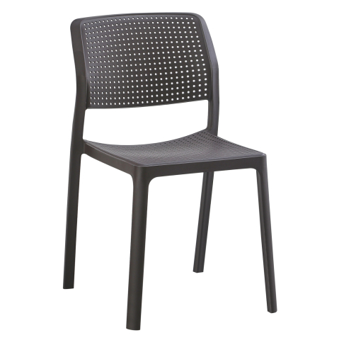 Scaune - Fotolii - CHAIR OUTDOOR COMFEE HM6101.09 POLYPROPYLENE IN BROWN 41x57x82H cm.