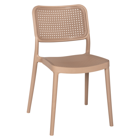 Scaune - Fotolii - CHAIR POLYPROPYLENE MEKO HM5934.03 CAPPUCCINO 51x52x80Hcm.