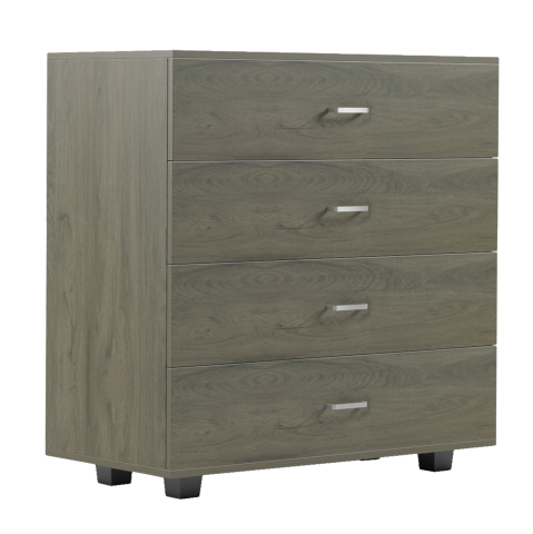 Sertare - Toalete - CHEST OF DRAWERS THORG HM8996.05 4-DRAWER MELAMINE IN DARK OLIVE 80x40x83Hcm.