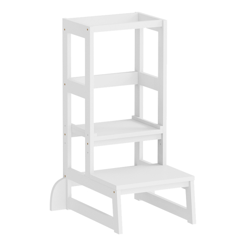 Interior - CHILDREN'S LEARNING TOWER t.MONTESSORI PEPE HM9291.03 PINE WOOD IN WHITE 55x53x90Hcm.