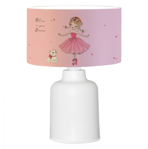 Lampi de birou - CHILDREN'S TABLE LAMP BALOO HM7577.03 PINK BALLERINA Φ24x32H cm.