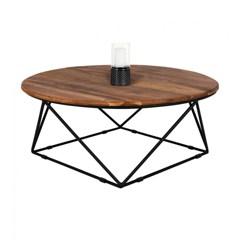 Masute de cafea - Coffee Table Berlin HM8201.11 solid acacia wood Φ90X36,5Η