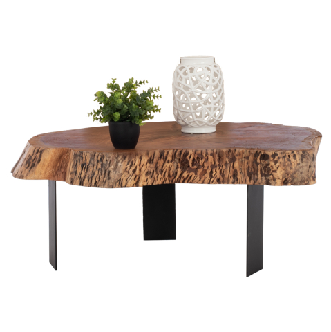 Interior - COFFEE TABLE BRIGGS HM8776.11 SOLID ACACIA 80-87x50-83x40H