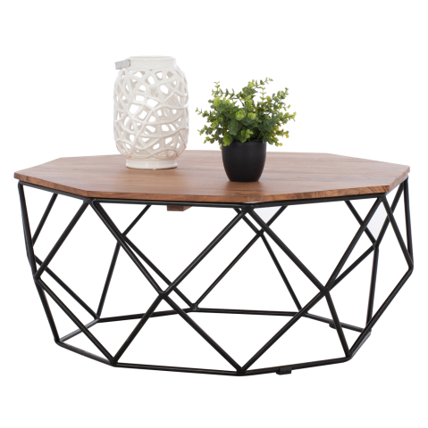 Interior - COFFEE TABLE FB98777.11 ACACIA WOOD Φ82x40H