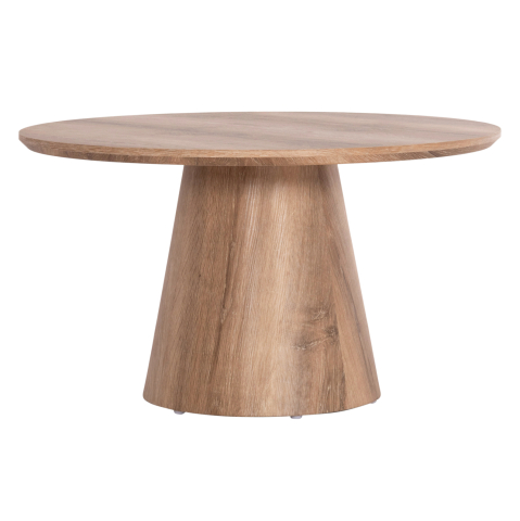 Interior - COFFEE TABLE KARAN HM18028 MDF IN NATURAL WOOD COLOR Φ80x45,5Hcm.