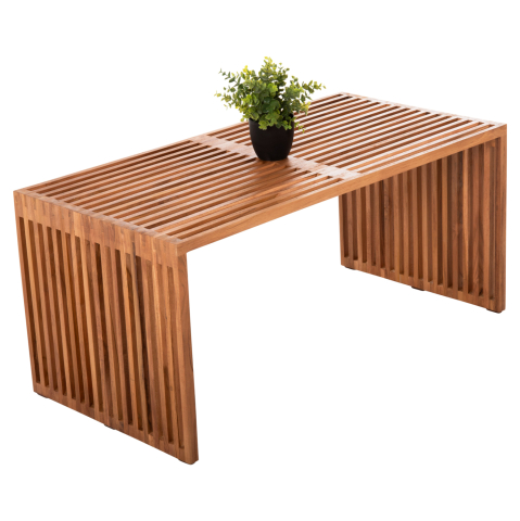 Masute de cafea - COFFEE TABLE NYA HM9568 TEAK WOOD IN NATURAL COLOR 1PIECE 100x50x45H cm.