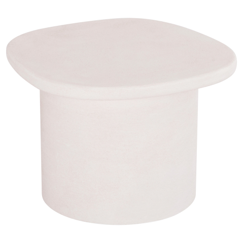 Interior - COFFEE TABLE OVAL SERIES SANTORINI HM18054 MDF IN OFF-WHITE COLOR 54x54.5x40Hcm.