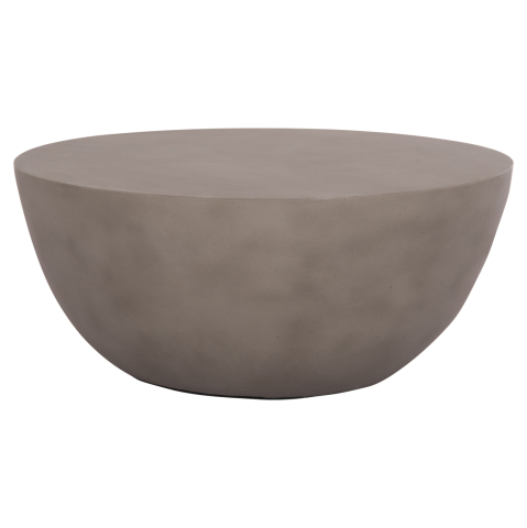 Interior - COFFEE TABLE ROUND ALLAN HM18162.03 FIBER CEMENT IN GREY--Φ92x49Hcm.