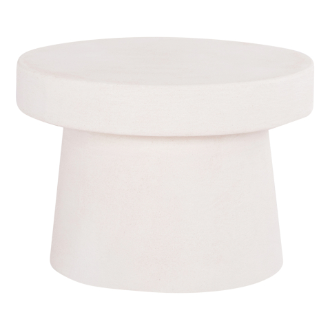 Interior - COFFEE TABLE ROUND SERIES SANTORINI HM18051 MDF IN OFF-WHITE COLOR Φ60x42.5Hcm.