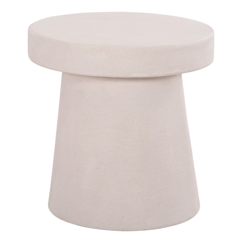 Interior - COFFEE TABLE ROUND SERIES SANTORINI HM18052 MDF IN OFF-WHITE COLOR Φ48x49Hcm.
