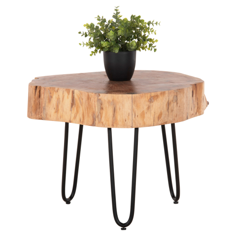 Masute de cafea - COFFEE TABLE SOLID ACACIA WOOD HM8779.11 60x60x40H cm.