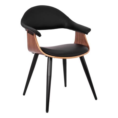 Scaune de birou - Conference armchair Superior Pro HM1111.01 walnut/black color