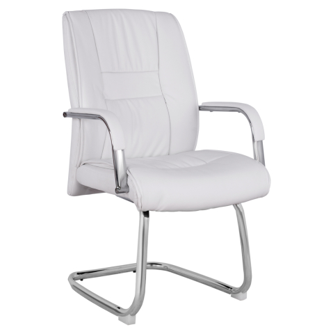 Scaune de birou - Conference chair HM1107.02 White color 58x72x98cm