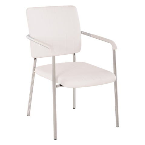Scaune de birou - Conference chair with arms HM1070.02 White 56,5x59x85 cm
