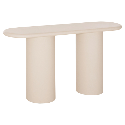 Bufete - CONSOLE KENJI HM6584.02 FIBER CEMENT IN LIGHT BEIGE--140x40x77Hcm.