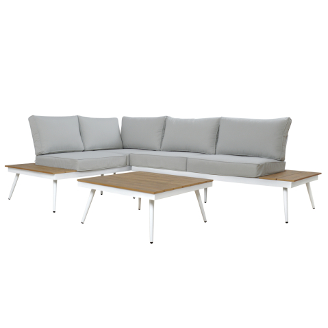Seturi canapea - Corner Sofa Aluminum with Table for outdoor spaces HM5126.11