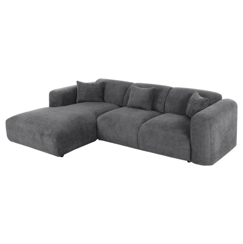 Canapele de colt - CORNER SOFA (LEFT) BRICKEN HM3275.04L ANTHRACITE FABRIC 110-282x98-160x72Hcm.