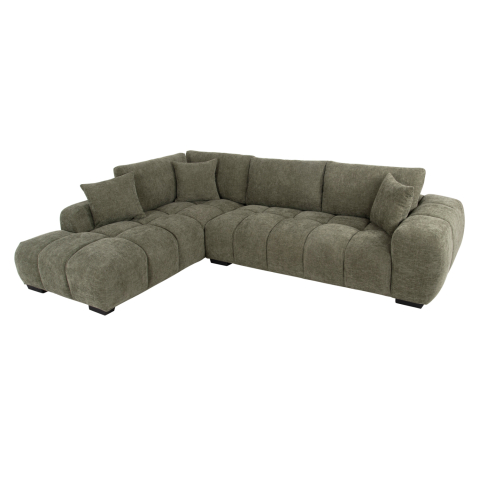 Canapele de colt - CORNER SOFA (LEFT) COVEN HM3266.04L GREEN FABRIC 298x102-208x85Hcm.