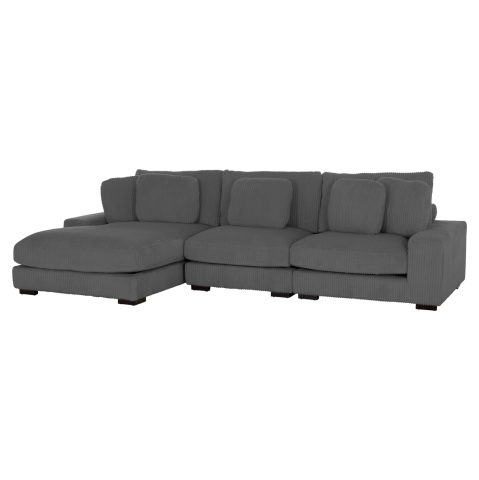 Interior - CORNER SOFA LEFT CRANFIELD HM3287.01L GREY CORD FABRIC 315x167(corner)x67Hcm.