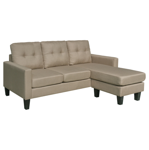 Interior - CORNER SOFA REVERSIBLE MEGGY HM3297.03 BEIGE FABRIC 184.5x129x86Hcm.