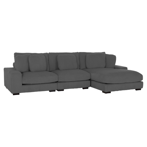 Interior - CORNER SOFA RIGHT CRANFIELD HM3287.01R GREY CORD FABRIC 315x167(corner)x67Hcm.