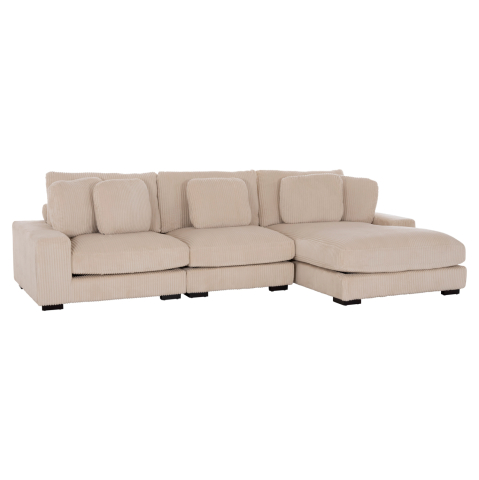 Interior - CORNER SOFA RIGHT CRANFIELD HM3287.02R BEIGE CORD FABRIC 315x167(corner)x67Hcm.