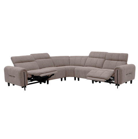 Interior - CORNER SOFA WITH 2 RECLINE SEATS ORACLE HM3290.02 BEIGE FABRIC 260x260x90(seat depth)x94Hcm.