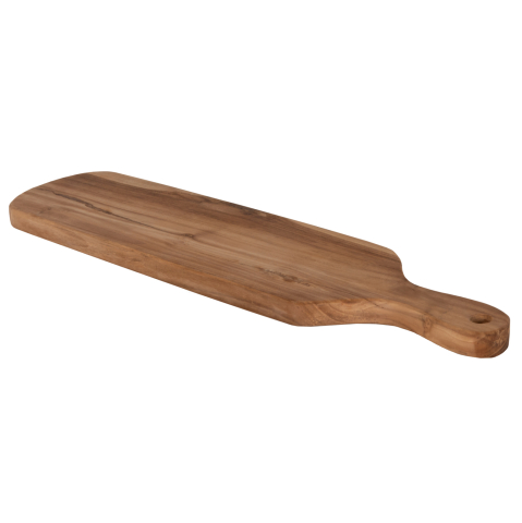 Electrocasnice - CUTTING BOARD FOR THE KITCHEN HM4285 TEAK WOOD IN NATURAL-WITH HANDLE and HANGING HOLE 15x58x2Hcm.