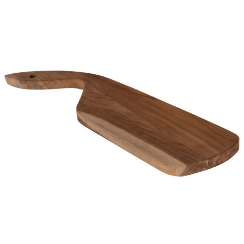 Electrocasnice - CUTTING BOARD FOR THE KITCHEN HM4289 TEAK WOOD IN NATURAL-HANGING HOLE-SLANTED HANDLE 14,5x50x2Hcm.