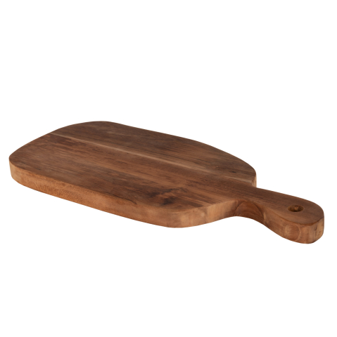 Electrocasnice - CUTTING BOARD IN NORMAL SHAPE HM4290 TEAK WOOD IN NATURAL- HANGING HOLE AND HANDLE 19x43,5x2Hcm.