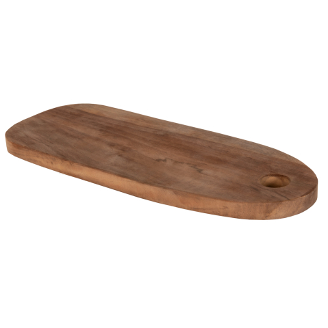 Electrocasnice - CUTTING BOARD IN OBLONG SHAPE HM4286 TEAK WOOD IN NATURAL-WITH HANGING HOLE 15x39x2Hcm.