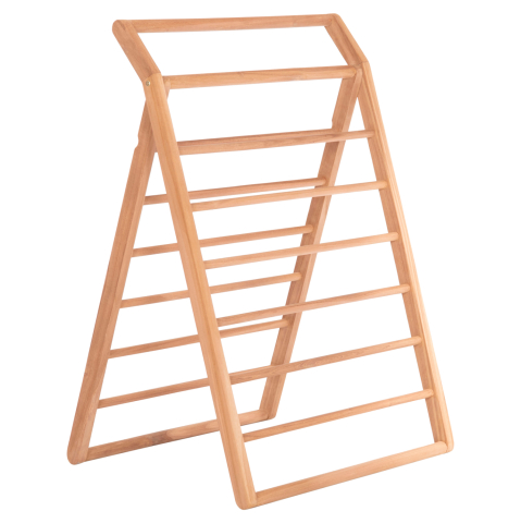 Articole de servire si decoratiuni - DECORATIVE FLOOR HANGER METIC HM18139 TEAK WOOD IN NATURAL 70x70x102.5Hcm.