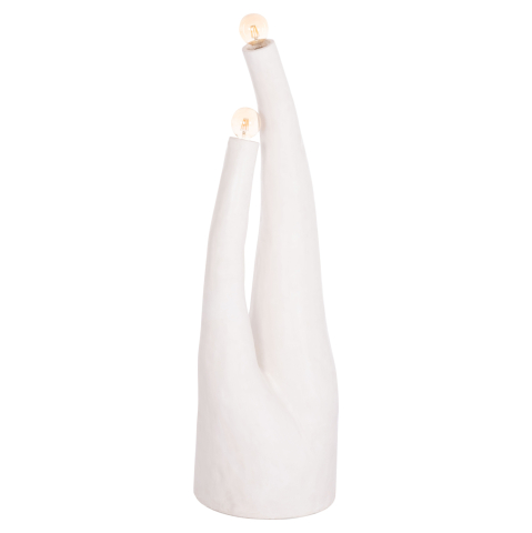 Iluminat - DECORATIVE FLOOR LAMP TUSKEN HM4702.02 FIBER CEMENT-WHITE 50x43x145Hcm.