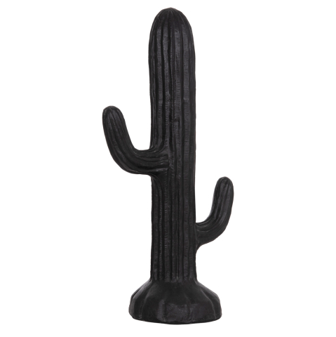 Decoratiuni - DECORATIVE FLOOR STANDING CACTUS HM4386.01L PLASTER IN BLACK 63x37x150Hcm.