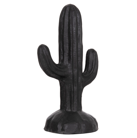 Decoratiuni - DECORATIVE FLOOR STANDING CACTUS HM4386.01S PLASTER IN BLACK 42x30x74Hcm.