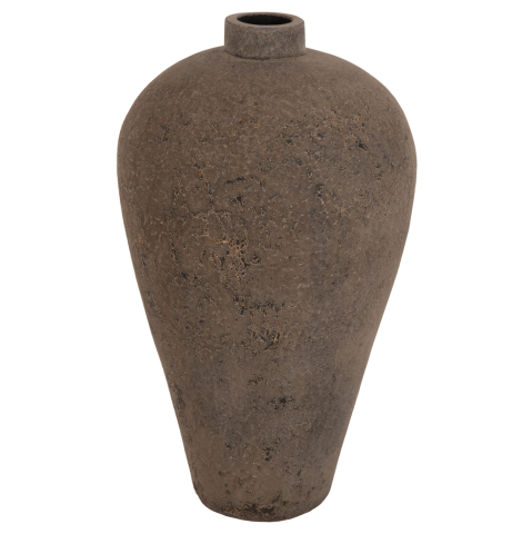 Decoratiuni de podea - DECORATIVE FLOOR VASE HM7912 TERRACOTTA IN GREY COLORING Φ73x130Hcm.
