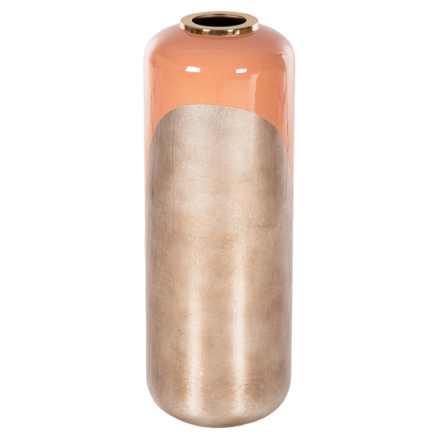 Vaze de podea - DECORATIVE FLOOR VASE RAKSASA HM4230.02 METAL IN SALMON-LIGHT BRONZE Φ30x90Hcm.