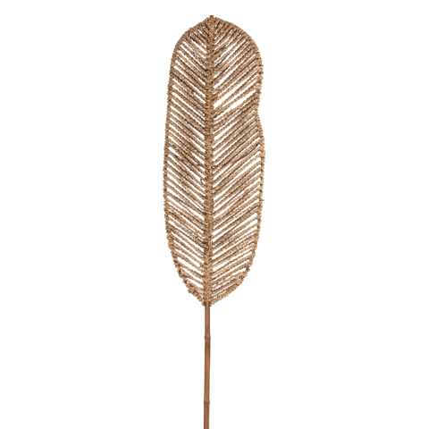 Flori - Plante - DECORATIVE LEAF HM7823.01 MADE OF BAMBOO AND SEAGRASS NATURAL 78Χ30x200Hcm.
